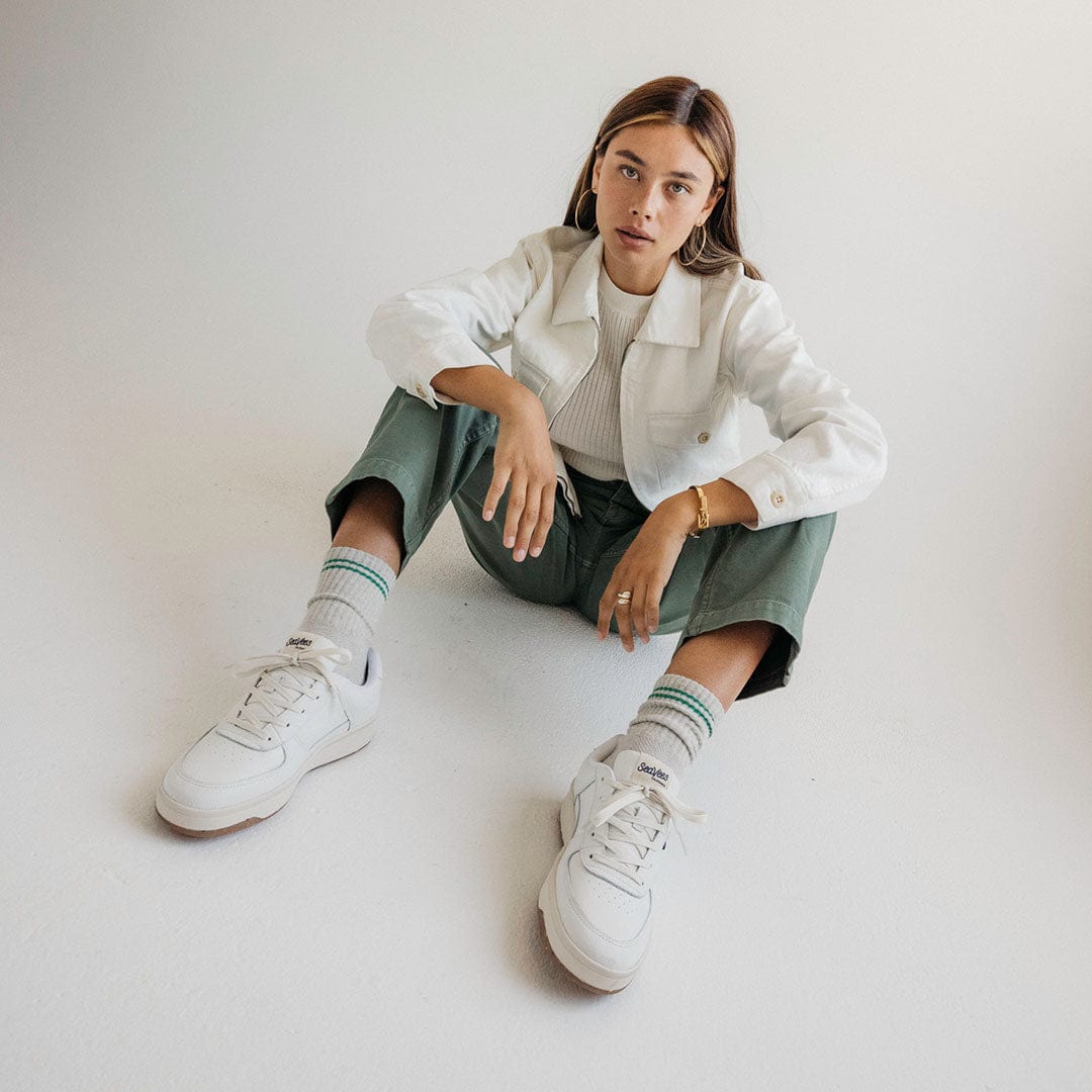 Womens - Cardinal Sneaker - White Leather