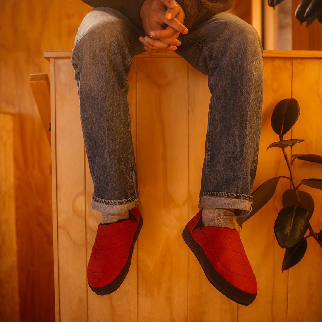 Mens - Après Puff Slip On - Redwood