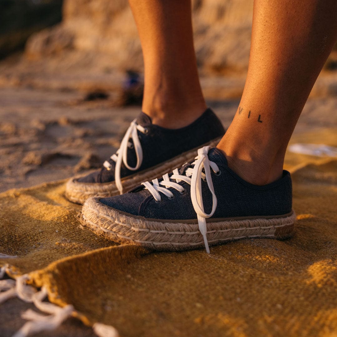 Womens - Coronado Espadrille - Navy – SeaVees