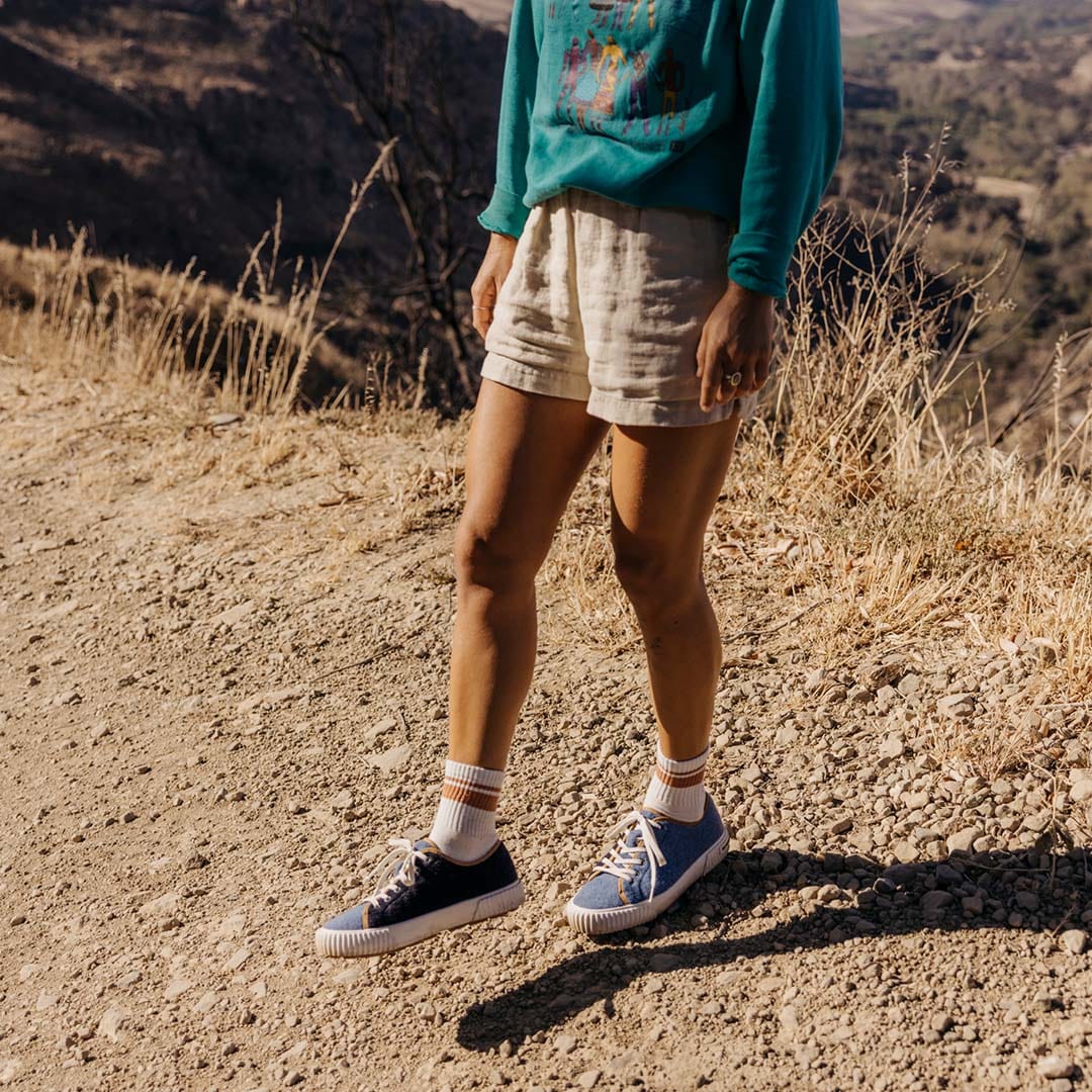 Womens - Wheeler Sneaker - Blue Fog Colorblock